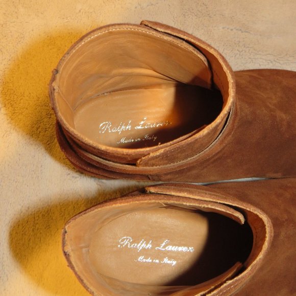 Ralph Lauren Purple Label Macon II Brown Snuff Suede Jodhpur Boot 7D NWB $1250 - Picture 10 of 14